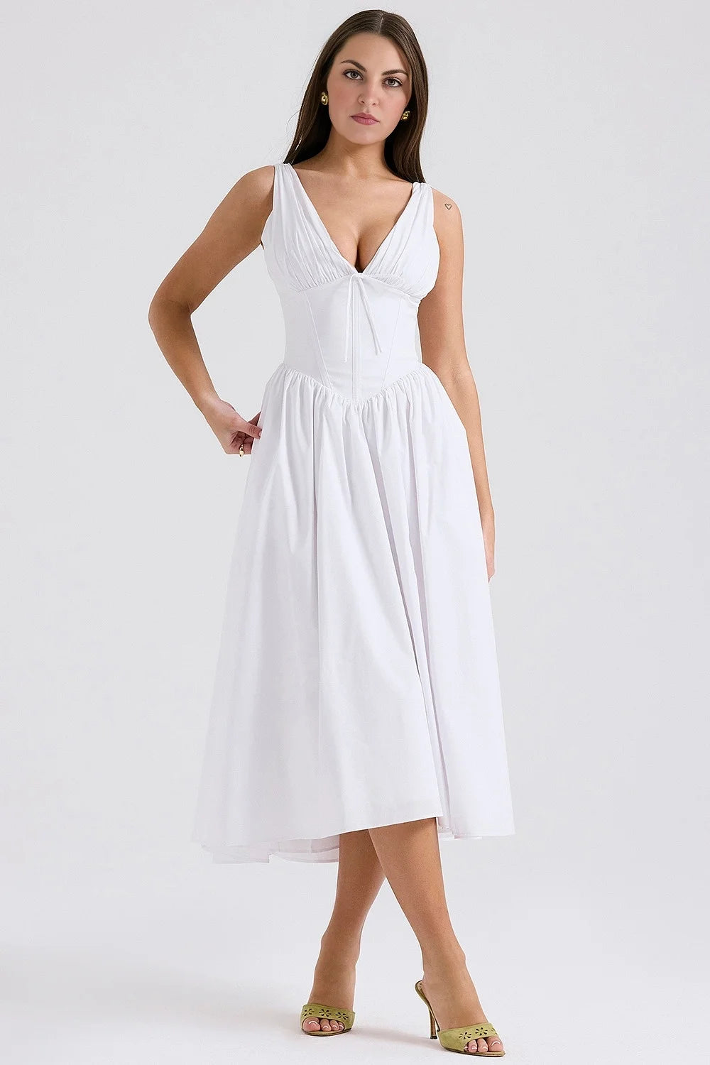 Emmelina Cotton Corset Sundress