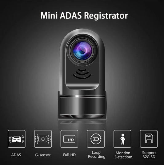 360° Rotating ADAS Dashcam