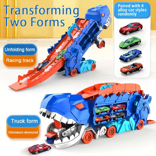 Transport Dinosaur Truck with Foldable Sliding