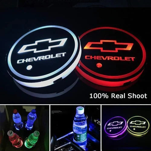Led Car Logo Cup Lights
