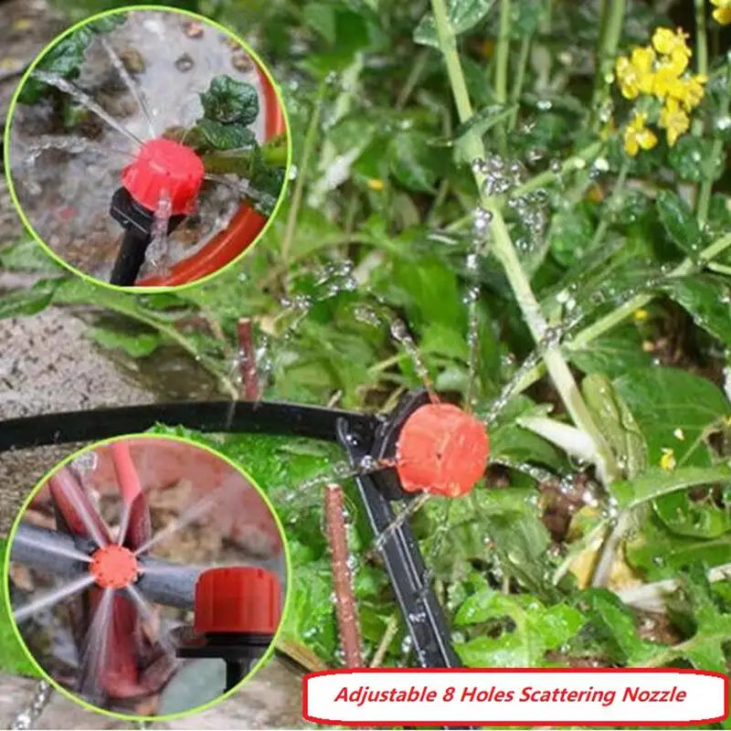 Adjustable Irrigation Drippers Sprinklers with 4 Different Watering Modes