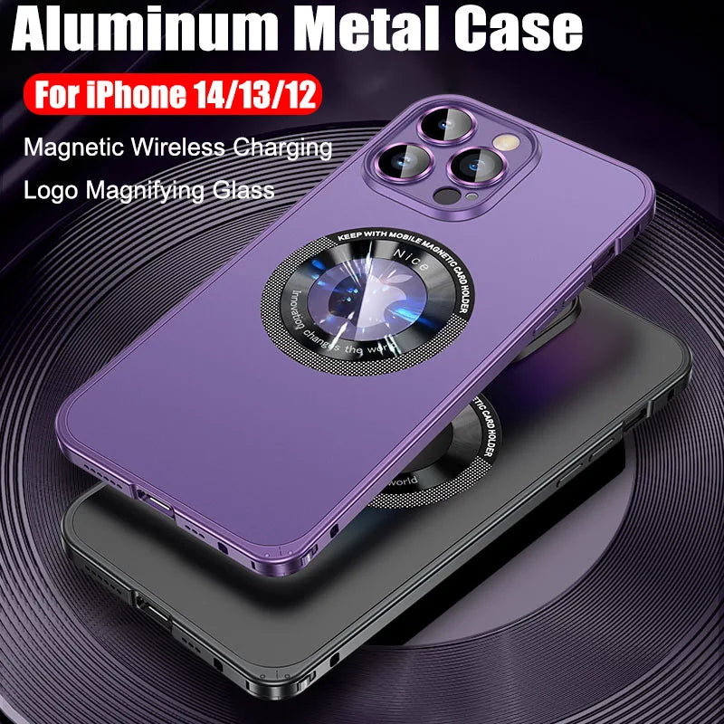 Metal border elastic buckle mobile phone case