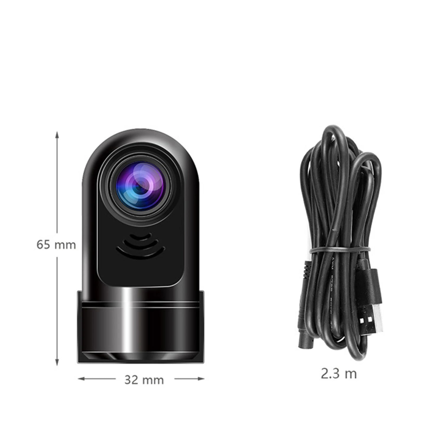 360° Rotating ADAS Dashcam