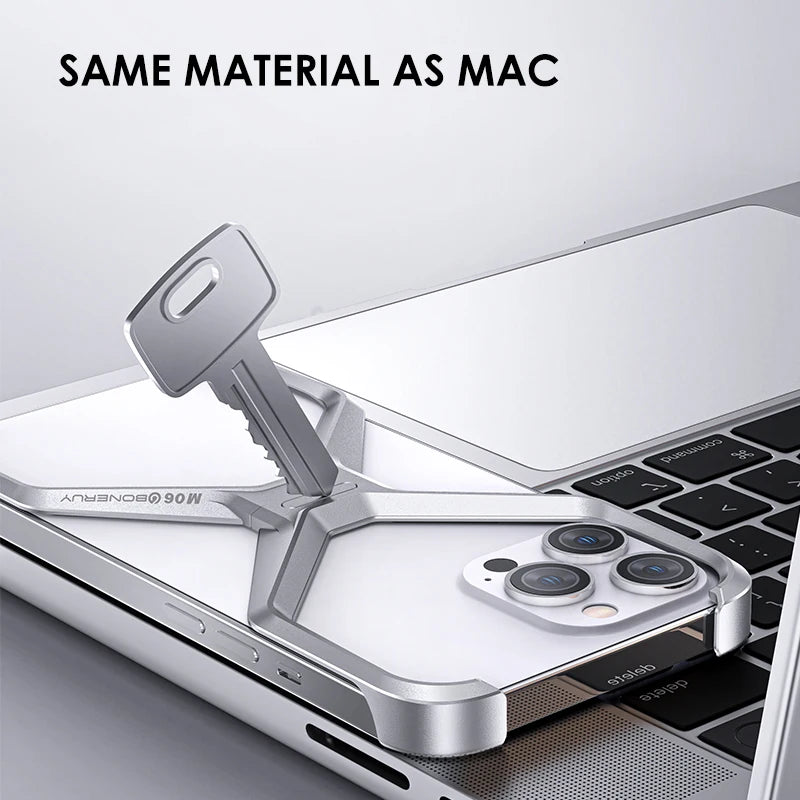 Aluminum Alloy Hollow Case for iPhone , Scratch-Resistant and Anti-Drop Protection