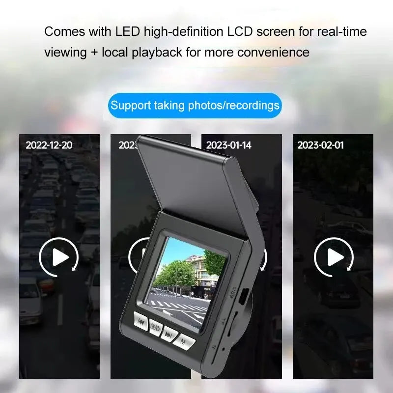 Self-adhesive HD dashboard camera