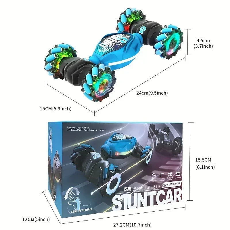 All Terrains Monster Trucks for Boys Gesture RC Stunt Car 360° Flips