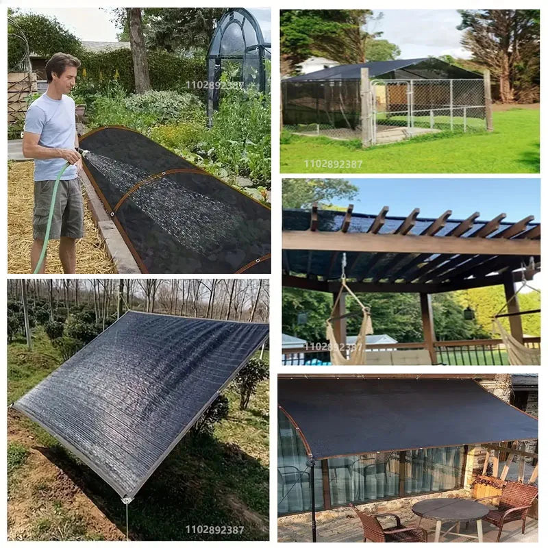 Outdoor courtyard shade net