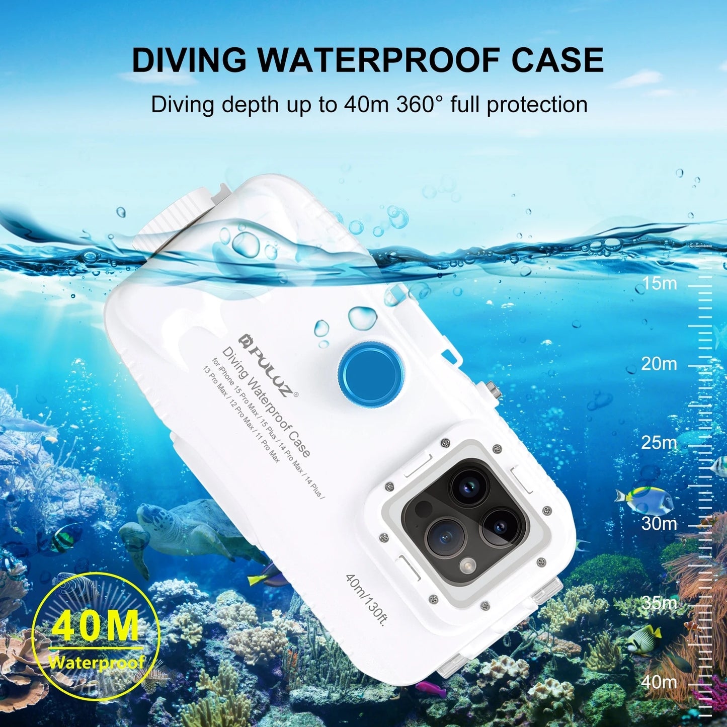 Waterproof Case-Sealed waterproof case for 40 meters