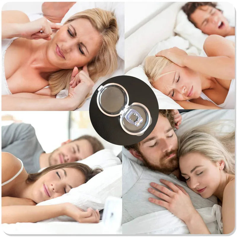 Magnetic Anti-Snore Device - Snoring Relief Nose Clip with Case