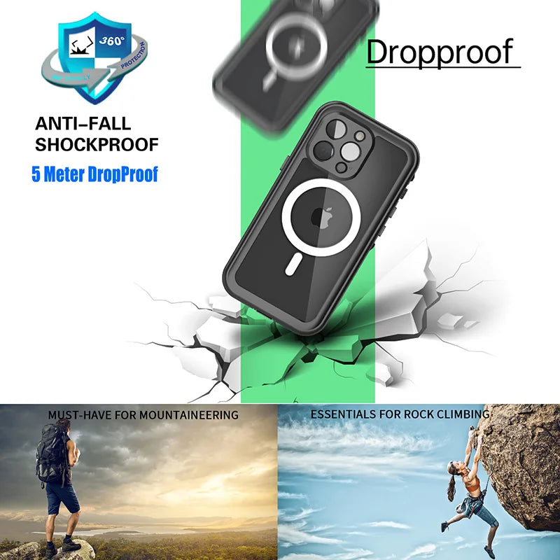 Shockproof Magsafe Anti-fall Waterproof Phone Case