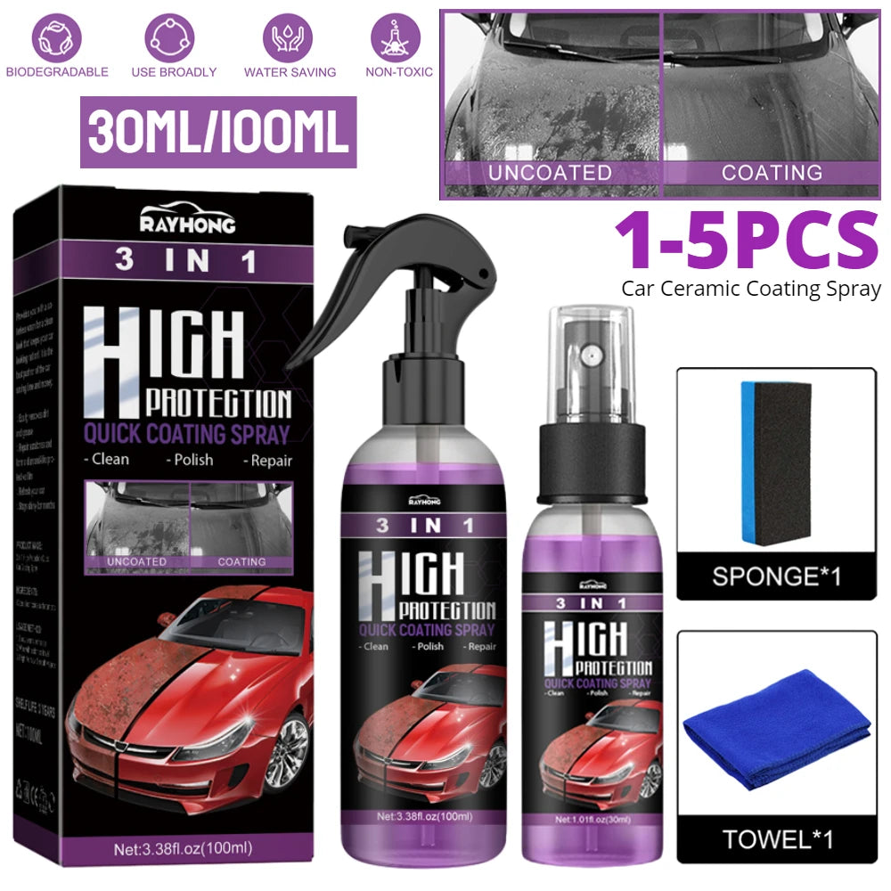 3 in 1 High Protection Car Coating Spray