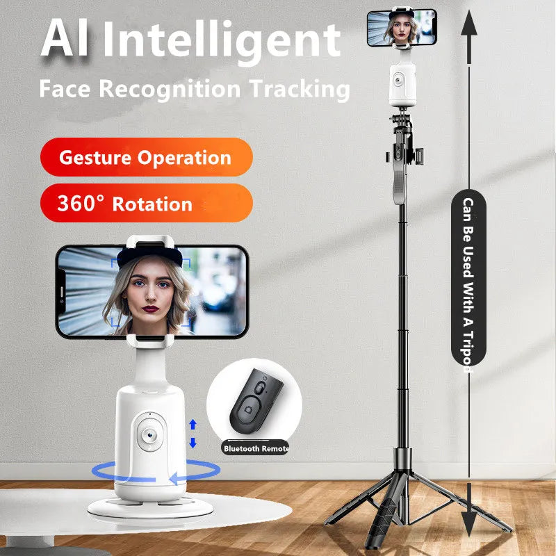 360° AI Auto Face Tracking Phone Stabilizer Tripod