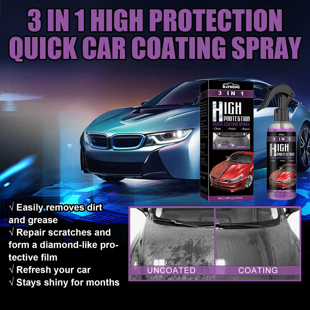 3 in 1 High Protection Car Coating Spray