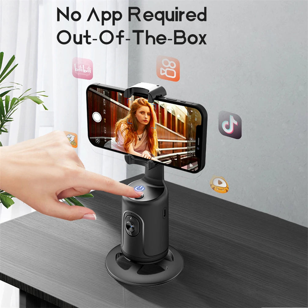 360° AI Auto Face Tracking Phone Stabilizer Tripod