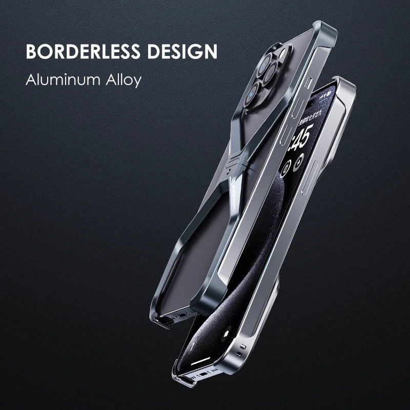 Aluminum Alloy Hollow Case for iPhone , Scratch-Resistant and Anti-Drop Protection