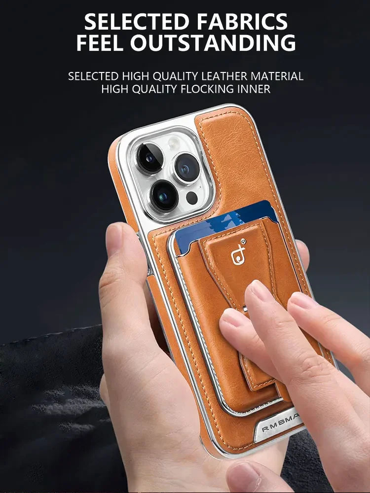 Skin striae Magnetic iPhone Case with Removal Card Holder