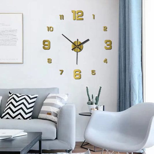 3D Wall Decal Decorative Clock