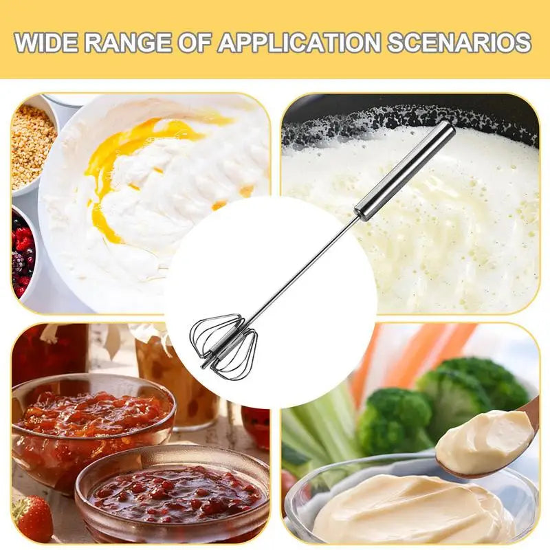 12 inch Stainless Steel Semi-Automatic Whisk