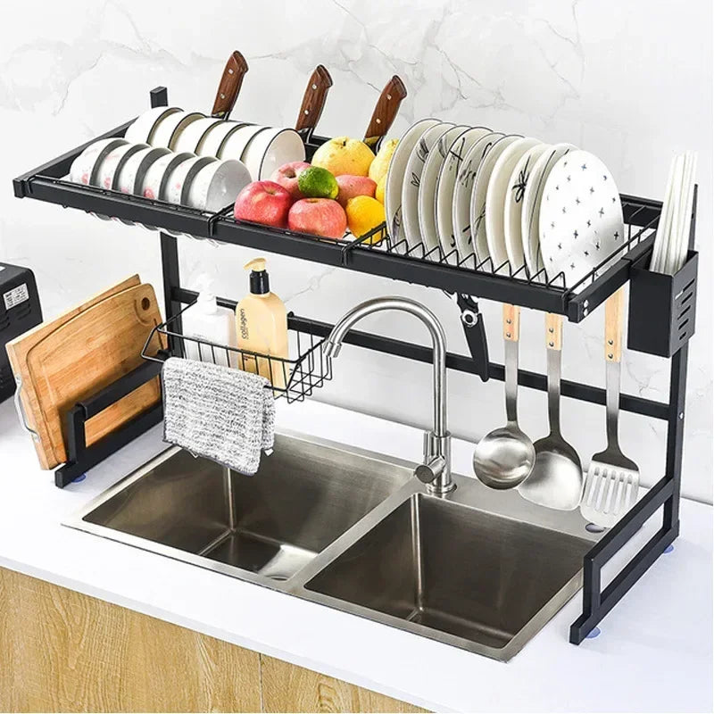 Adjustable Dish Drainer on the sink