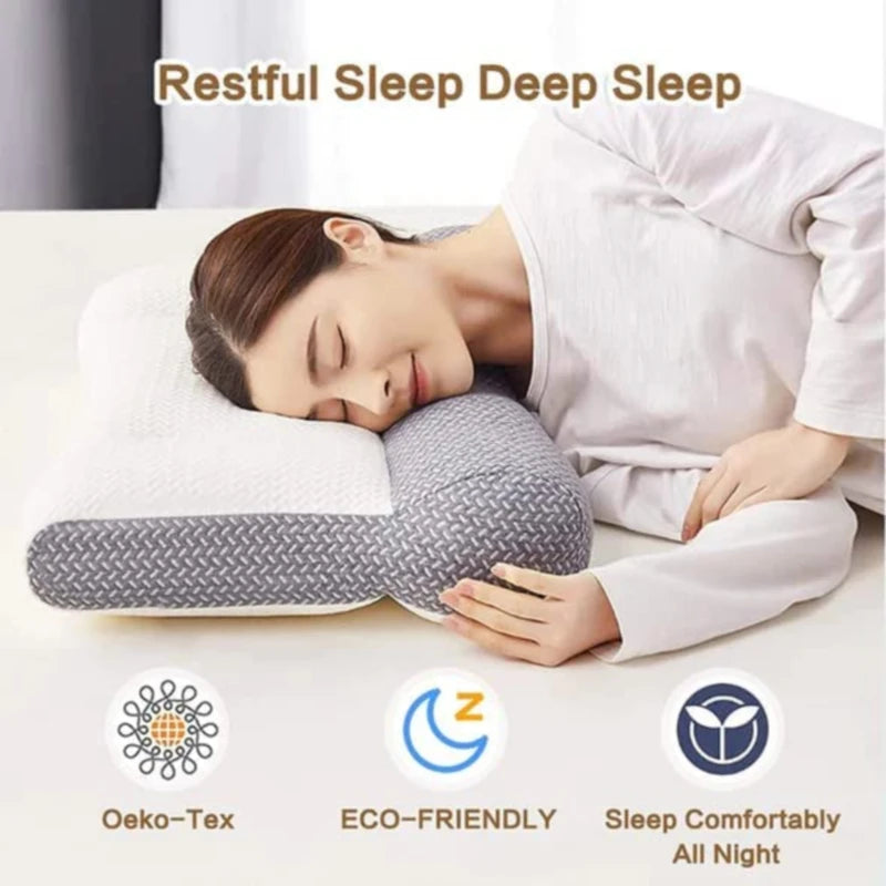 Sleep Enhancing Cervical Support Comfort Goose Down Pillow