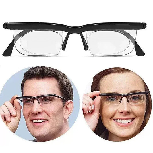 ADJUSTABLE FOCUS GLASSES NEAR AND FAR SIGHT