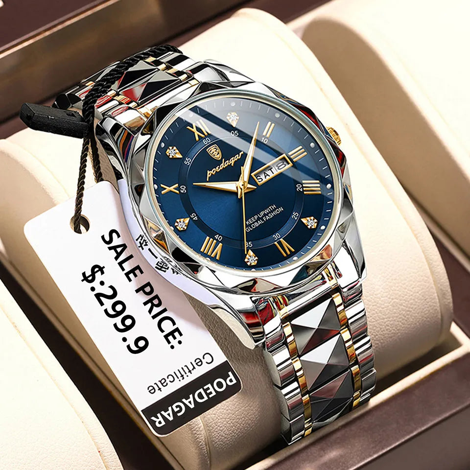 Waterproof Top Brand Luxury Man Wristwatch With Luminous