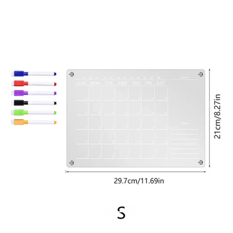 Magnetic Schedule Planner For Fridge