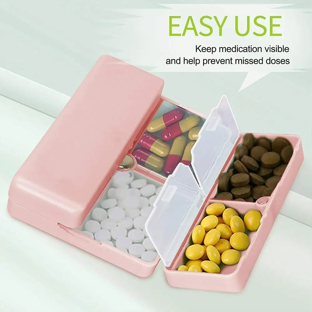 7 Compartments Portable Pill Case