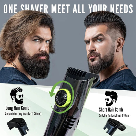 Vacuum Beard Shaver for Men