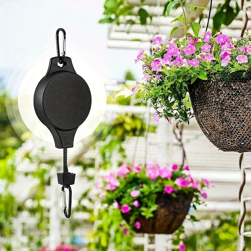 Plant Pulley Set For Garden Baskets Pots, Birds Feeder