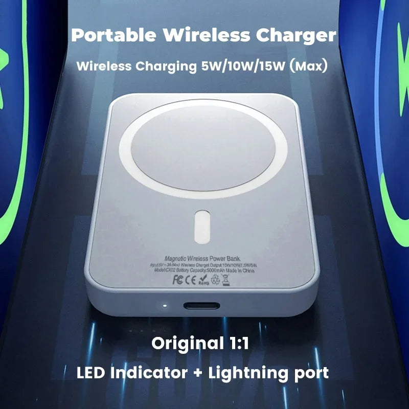 Portable Wireless Magnetic Power Bank