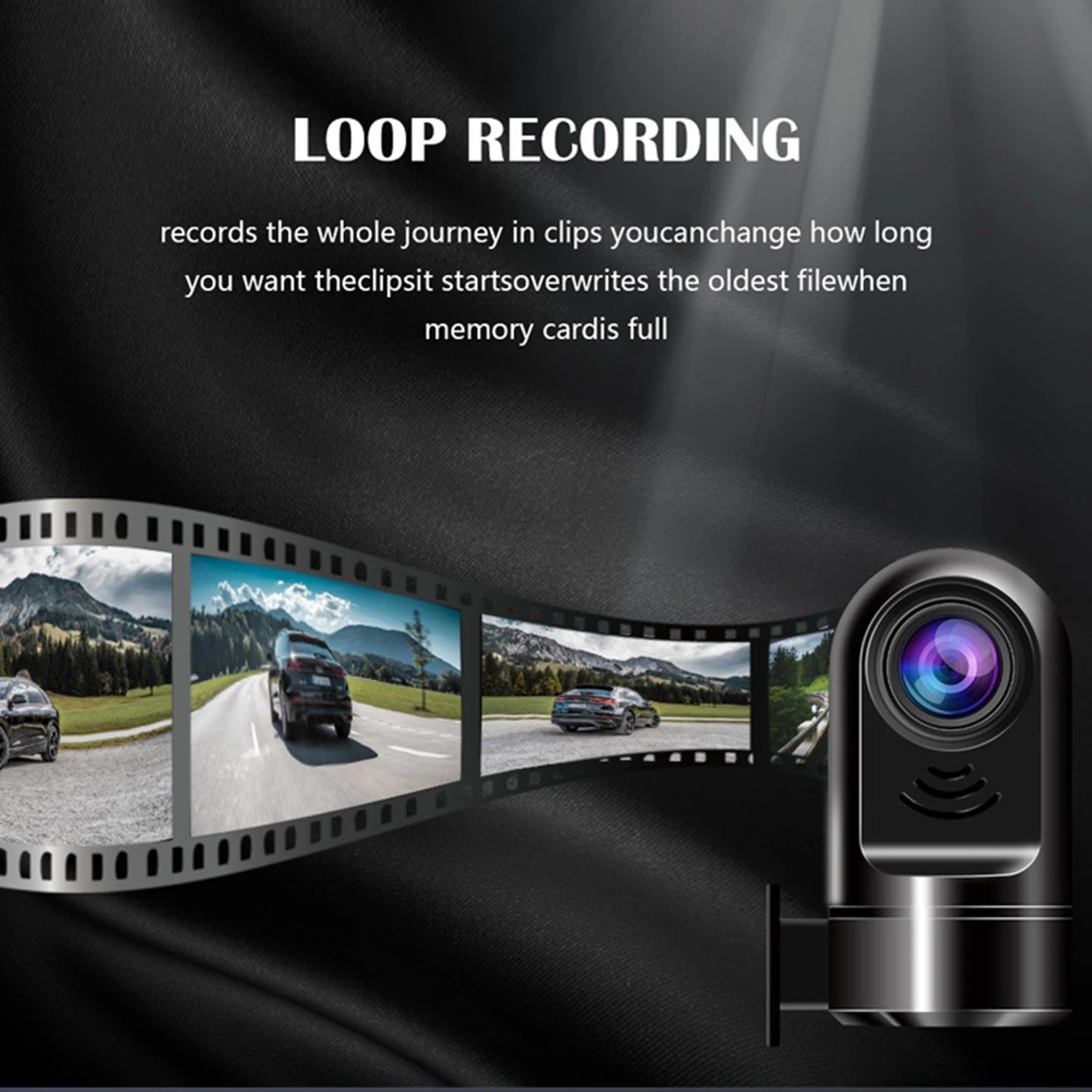 360° Rotating ADAS Dashcam