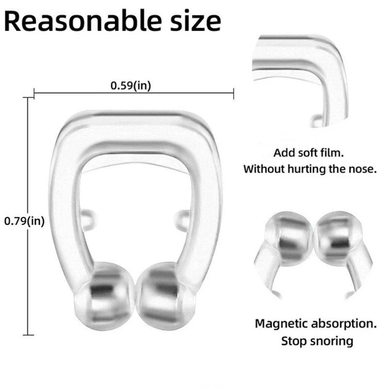 Magnetic Anti-Snore Device - Snoring Relief Nose Clip with Case