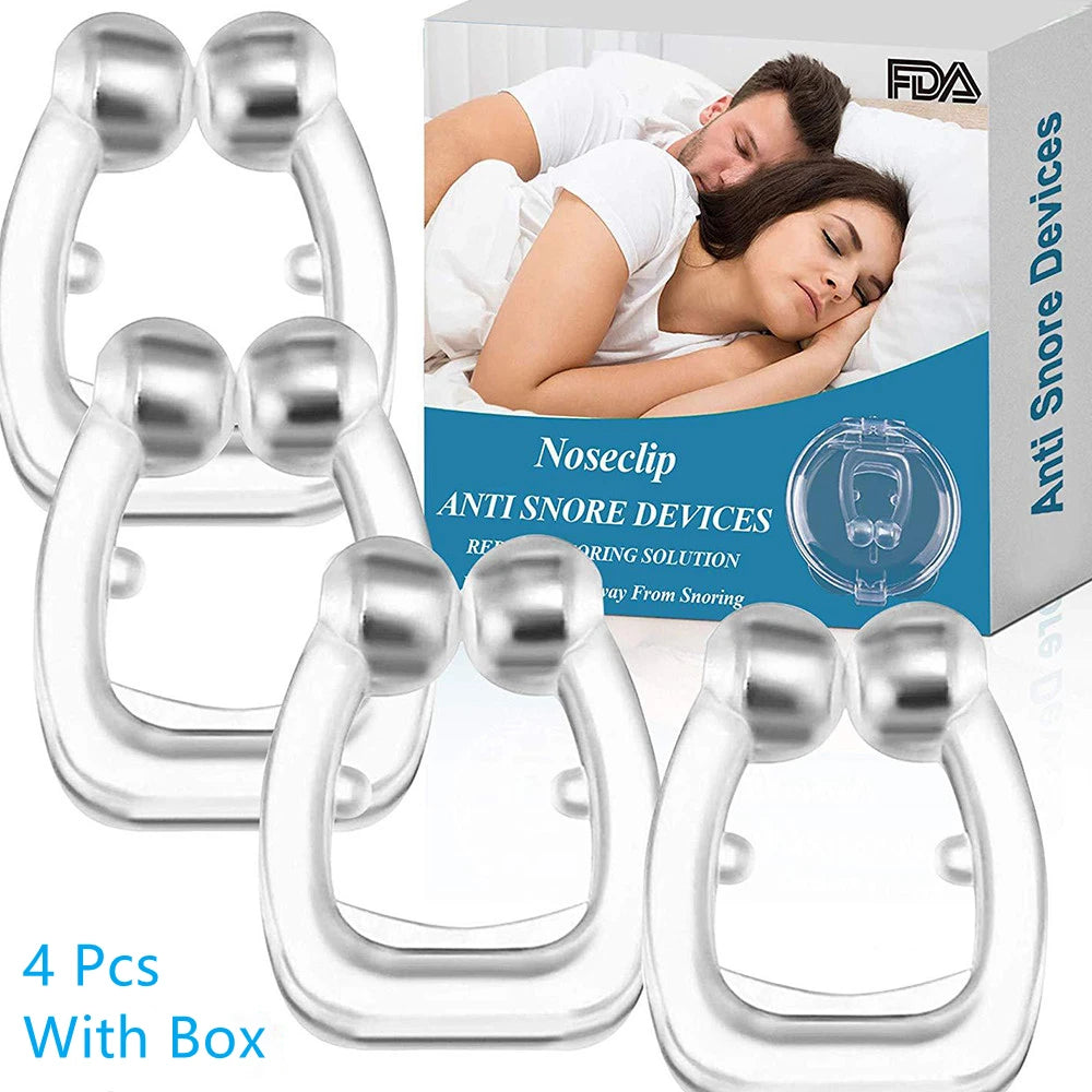 Magnetic Anti-Snore Device - Snoring Relief Nose Clip with Case