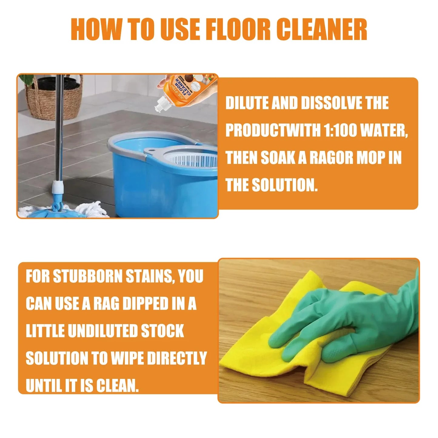 Powerful floor cleaner