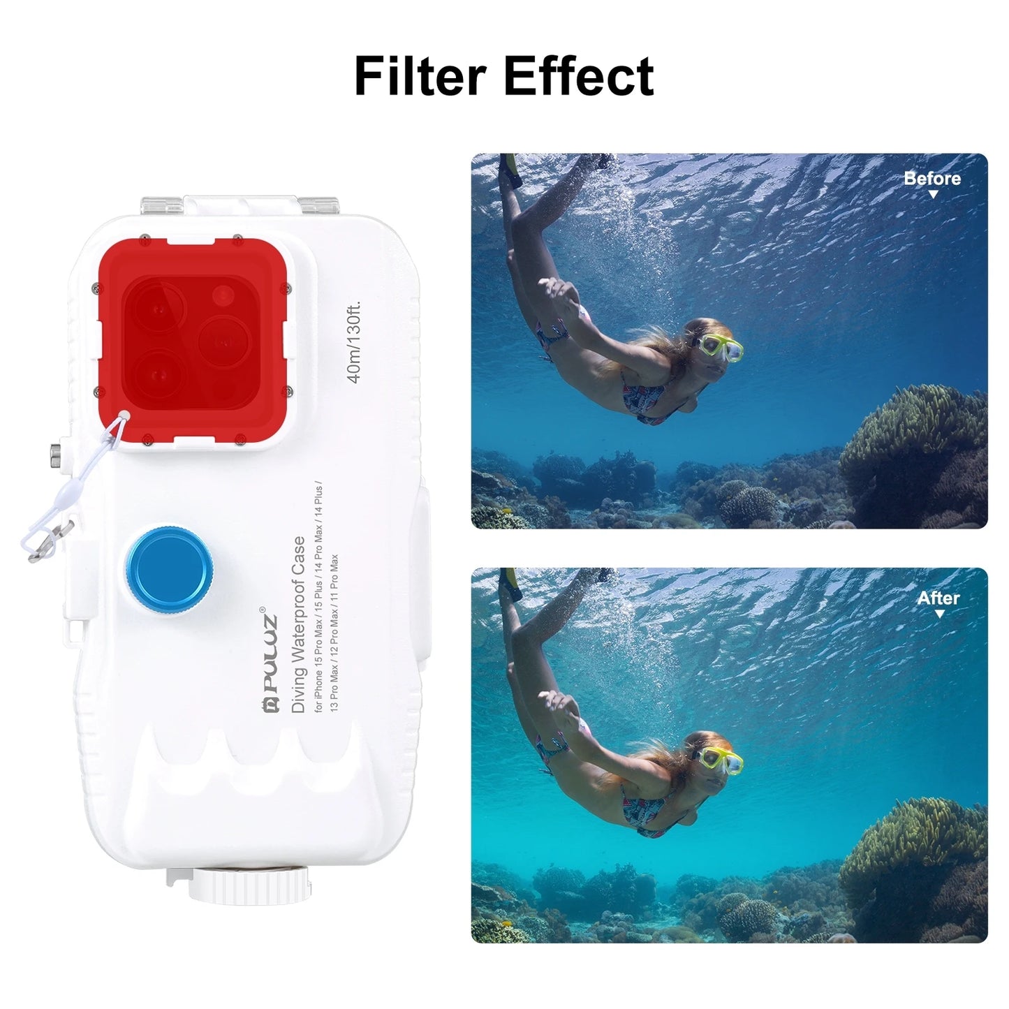 Waterproof Case-Sealed waterproof case for 40 meters