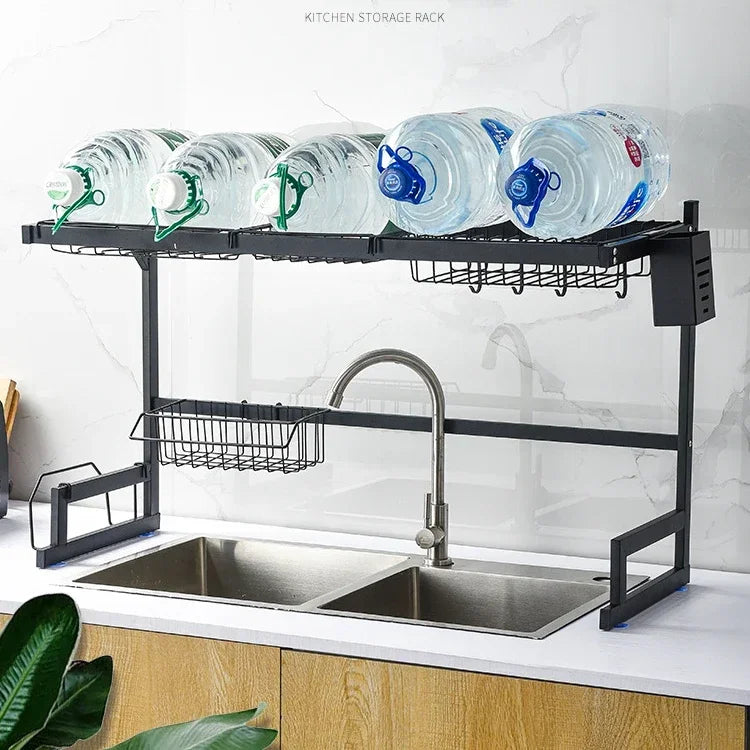 Adjustable Dish Drainer on the sink