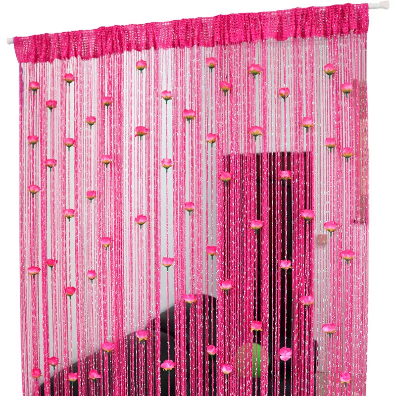 Rose Thread Door Curtain