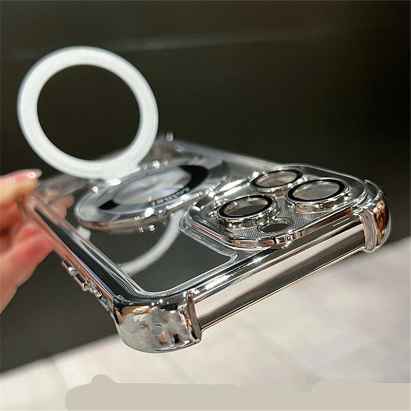 Airbag Four Corners Anti-Drop Magnetic Bracket Case Cover for iPhone