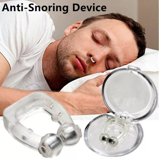 Magnetic Anti-Snore Device - Snoring Relief Nose Clip with Case