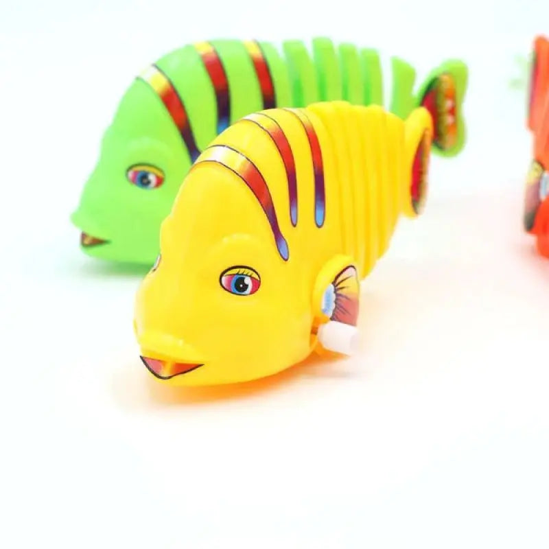 Plastic Wind-Up Wiggle Fish Toys