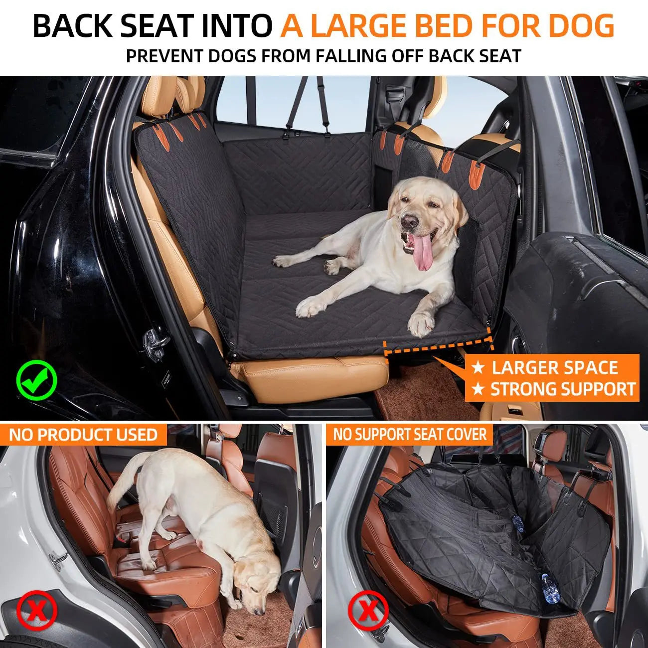 Hard Bottom Dog Car Seat Cover