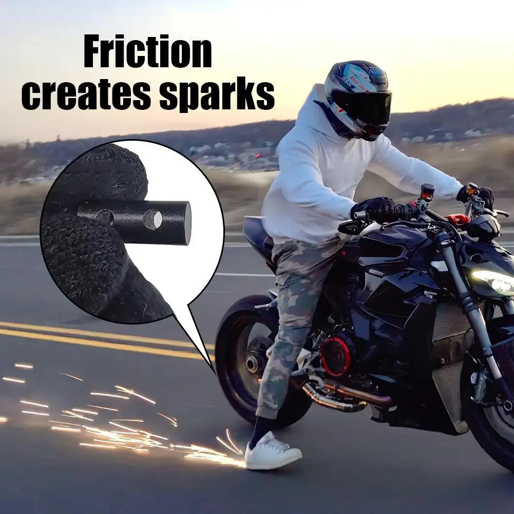 Sparking Flint Pad Shoe Cover for Skateboard & Motorcycle