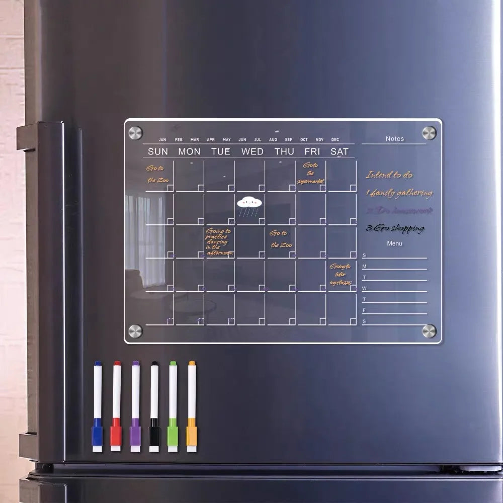 Magnetic Schedule Planner For Fridge