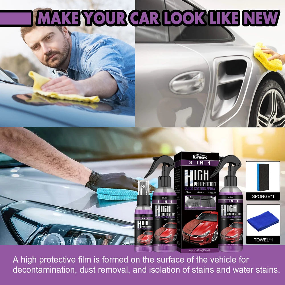 3 in 1 High Protection Car Coating Spray