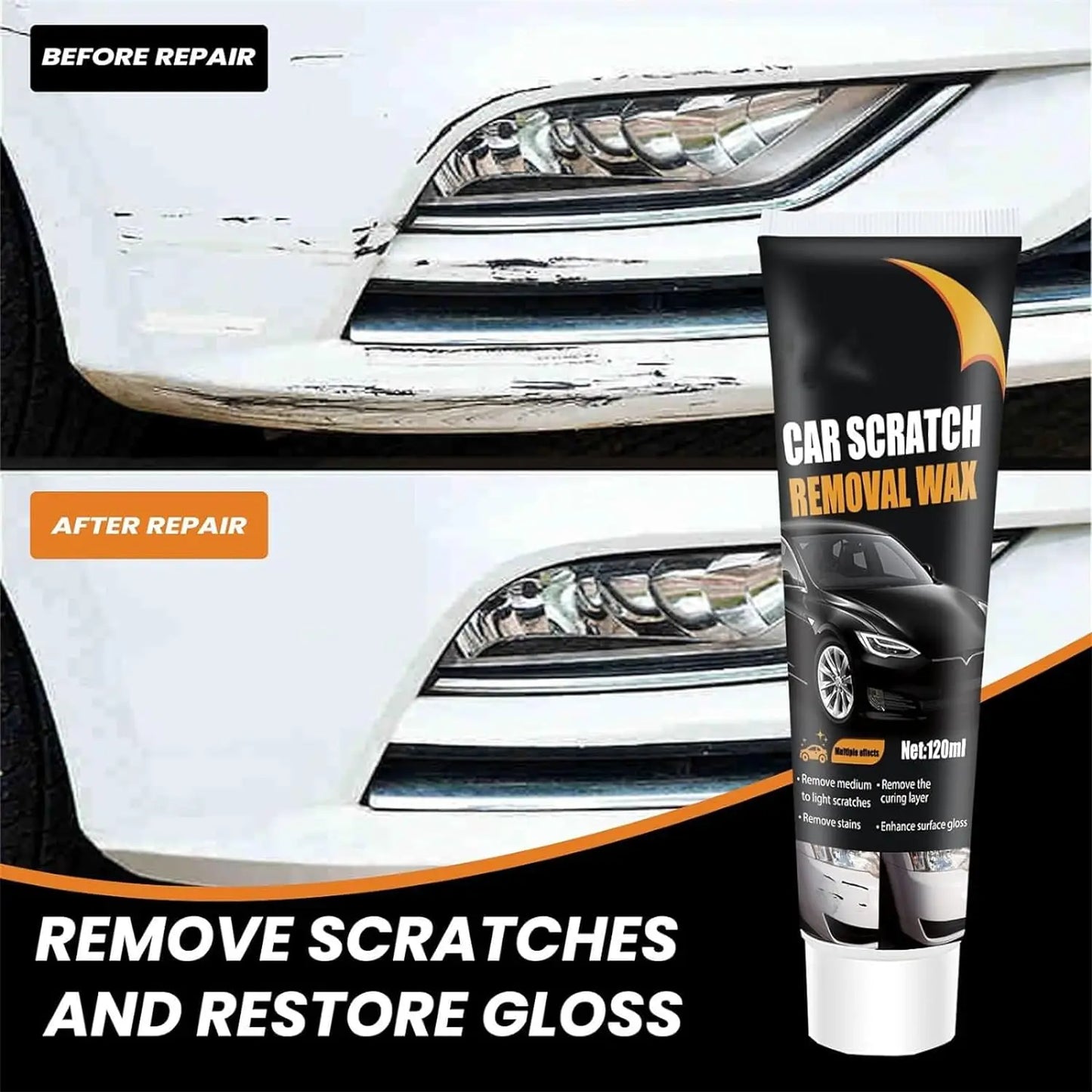 Adhesive for repairing scratches on cars