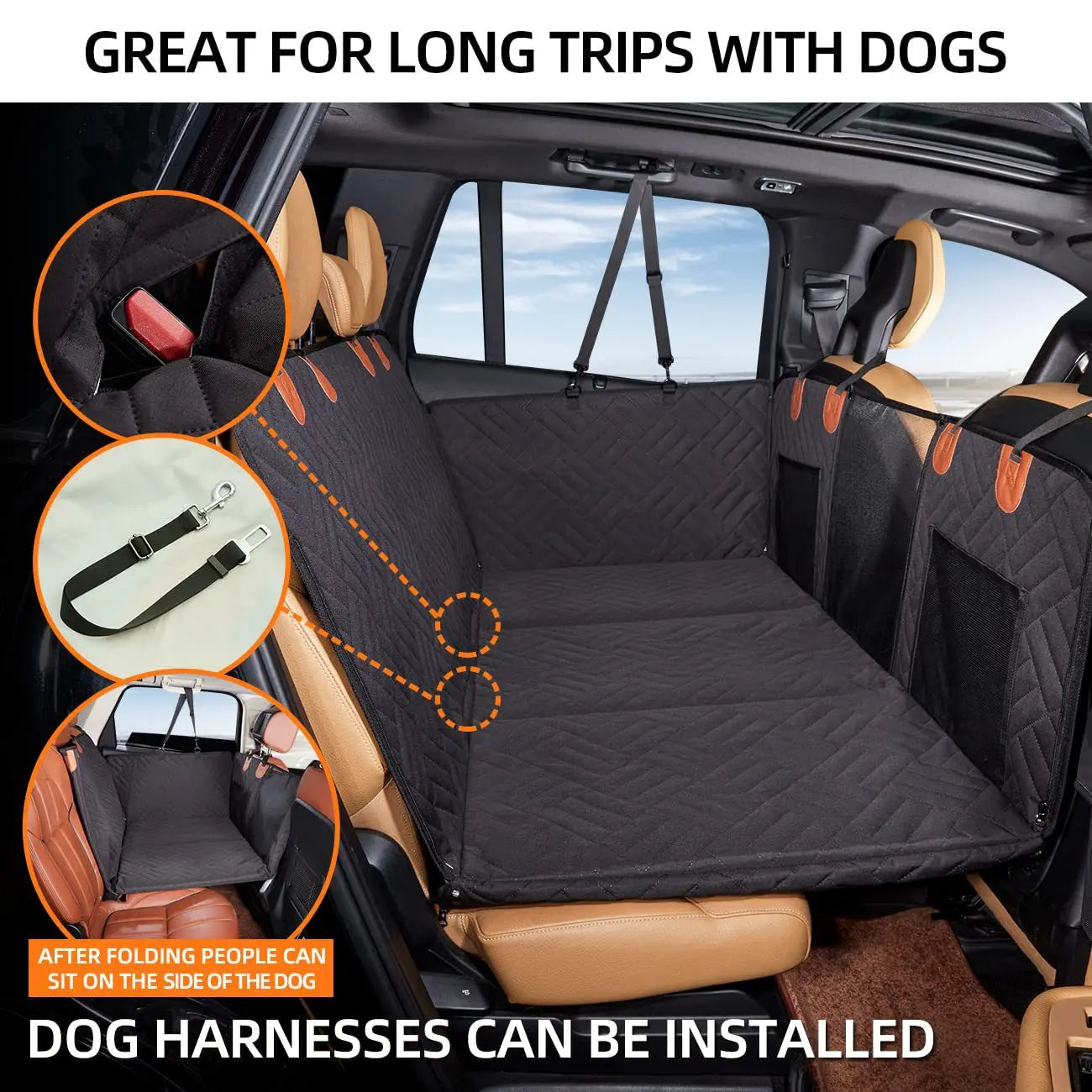 Hard Bottom Dog Car Seat Cover