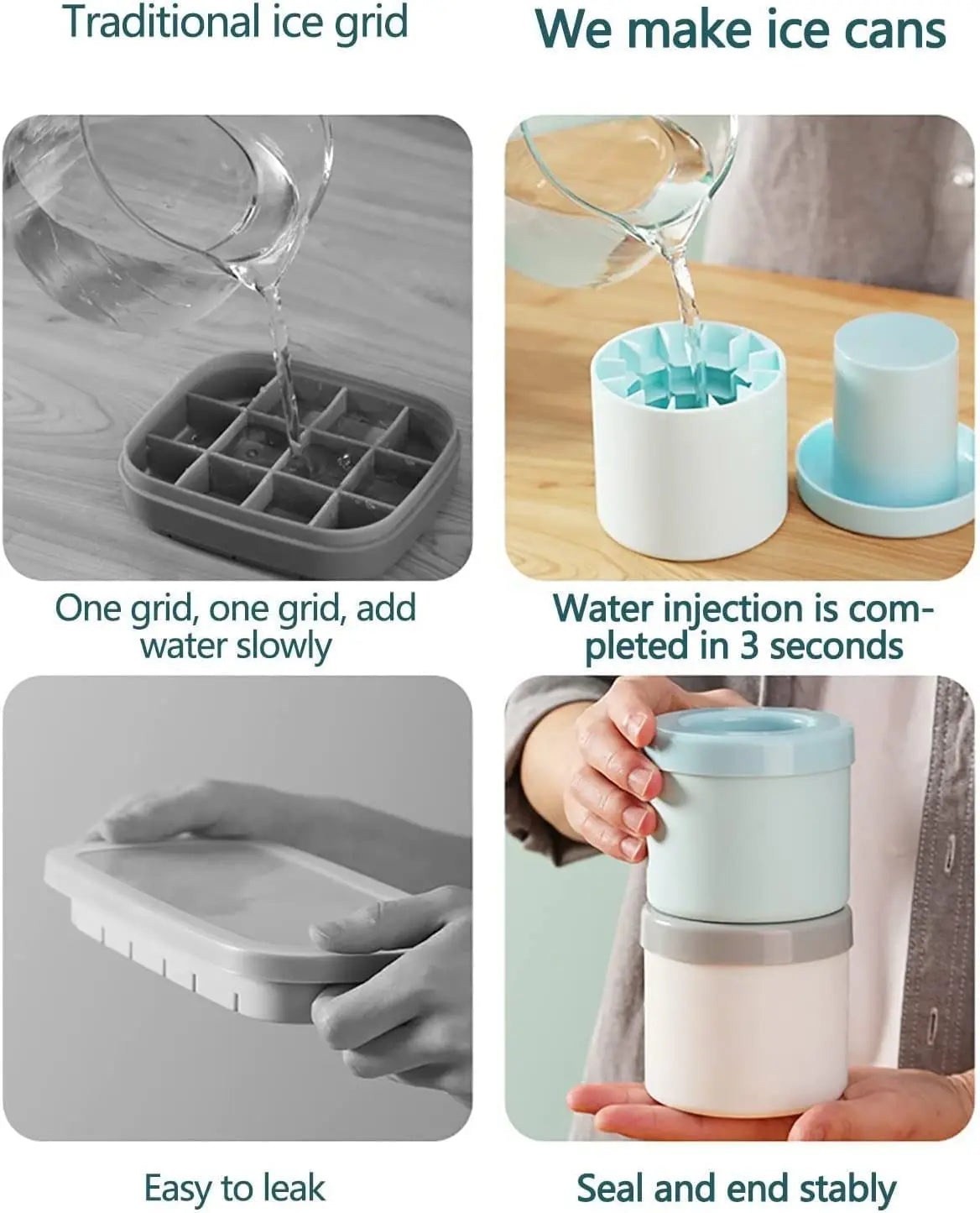 Silicone Ice Cube Maker Cup