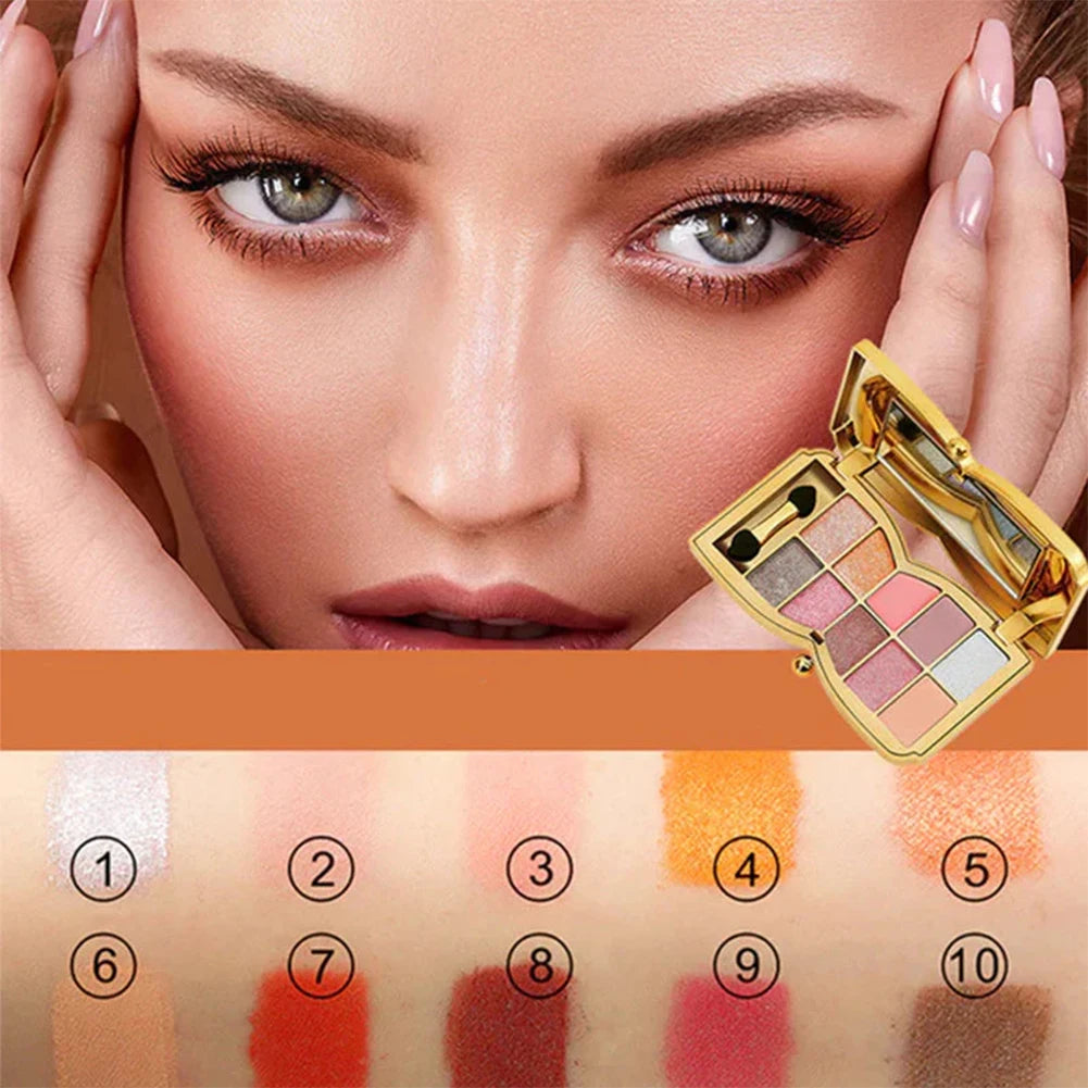 10 Colors Glitter Eyeshadow Palette