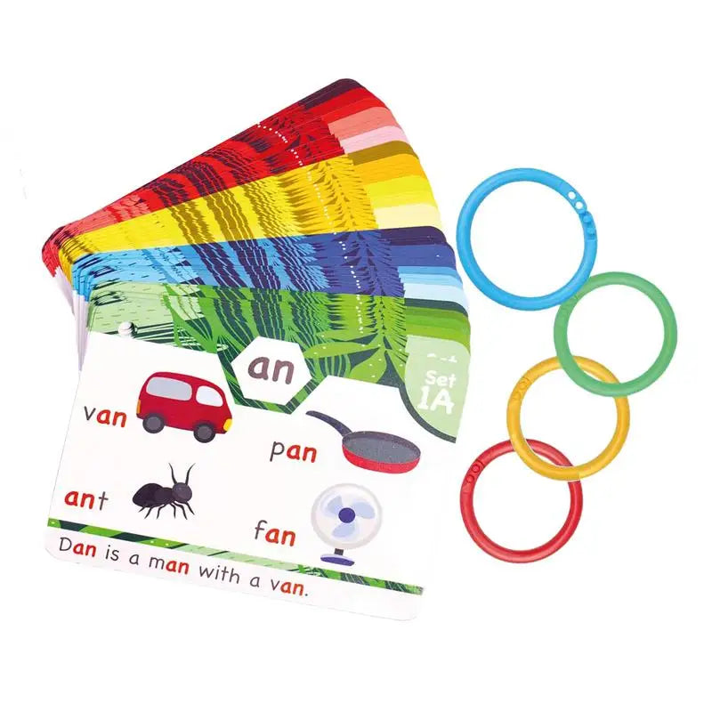 Phonics Flash Cards - Learn to Read in 20 Stages - Digraphs CVC Blends Long Vowel Sounds